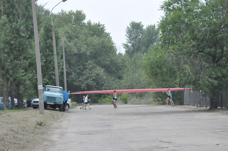 На восстановленной после пожара тренировочной базе гребцов