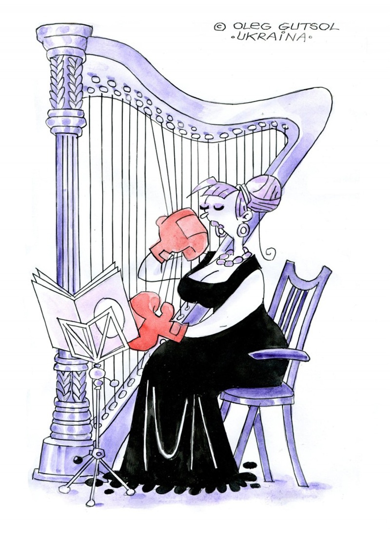 2 Малюнок про арфу рукавички та бокс